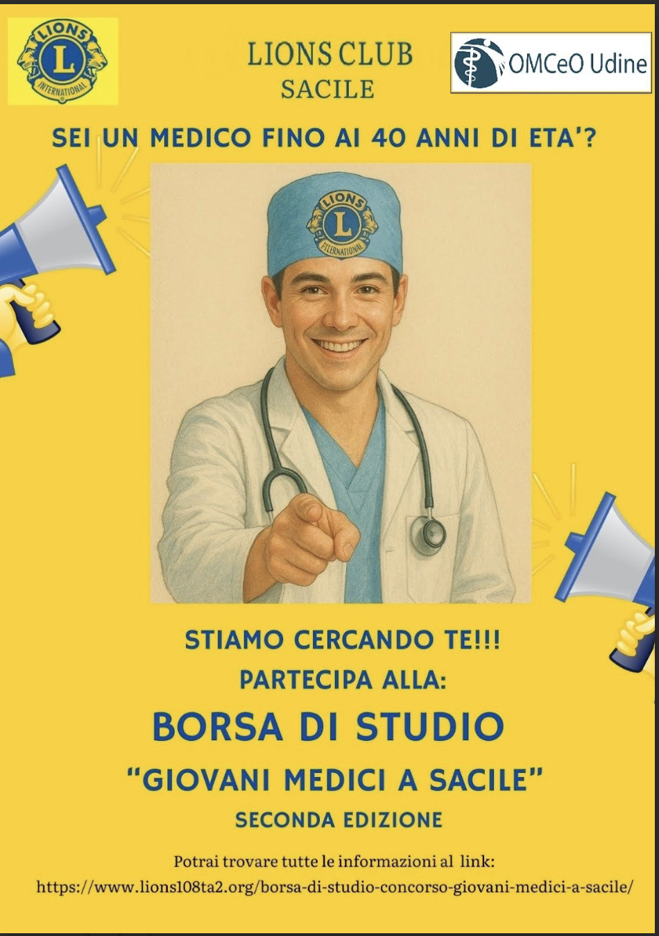 Clicca per accedere all'articolo Borsa di studio "Giovani Medici" a Sacile